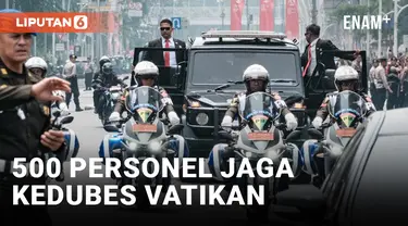 Paus Fransiskus Tiba di Indonesia, 500 Personel Amankan Kedubes Vatikan