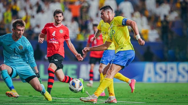 Foto: Momen Cristiano Ronaldo Cetak Gol Cungkil ke Gawang Istiklol di Liga Champions Asia
