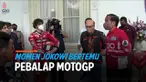 Presiden Joko Widodo menerima puluhan pebalap MotoGP di Istana Negara Rabu (16/3) pagi.