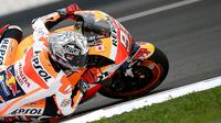 Marc Marquez kuasai latihan bebas MotoGP Malaysia hari pertama yang berlangsung di Sirkuit Sepang, Malaysia, Jumat (28/10/2016). (AFP/Manan Vatsyayana)