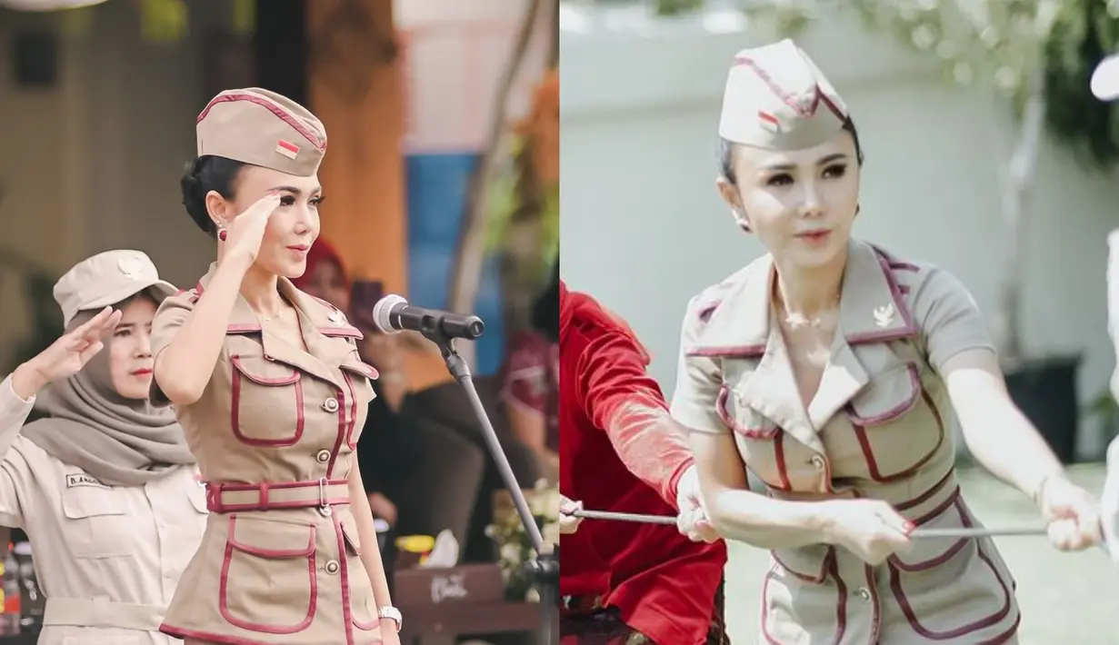 Yuni Shara rayakan HUT ke-79 RI dengan upacara bendera dan lomba bersama anak playgroup hingga PAUD [@yunishara36 @cahayapermataabadi]