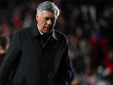 Carlo Ancelotti merupakan salah satu pelatih terbaik di Eropa dengan segudang pengalamannya bersama tim-tim besar. Namun tetap saja ia pernah mengalami saat-saat buruk hingga tim yang dibesutnya harus kalah dengan skor telak. Seperti 5 kekalahan berikut ini. (AFP/Gabriel Bouys)