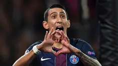 Paris Saint-Germain tekuk Basel tiga gol tanpa balas dalam laga lanjutan Grup A Liga Champions di Stadion Parc Des Princes, Paris, Kamis (20/10/2016) dini hari WIB. Angel Di Maria sumbang gol. (AFP/Franck Fife)