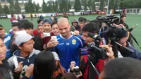 Sergio Van Dijk di laga uji coba Persib Bandung (Okan Firdaus)