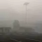 Kondisi kabut atau asap karhutla di kawasan bandara internasional Syamsudin Noor Banjarmasin di Banjarbaru pada Jumat pagi, (8/9/2023). (Liputan6.com/ist)