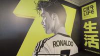 Suasana area pintu masuk CR7 LIFE Museum di Hong Kong. (Liputan6.com/Melinda Indrasari)