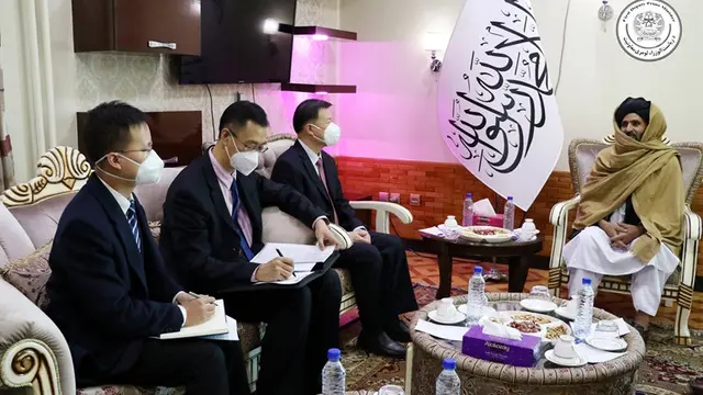 Pertemuan delegasi China dan Taliban.