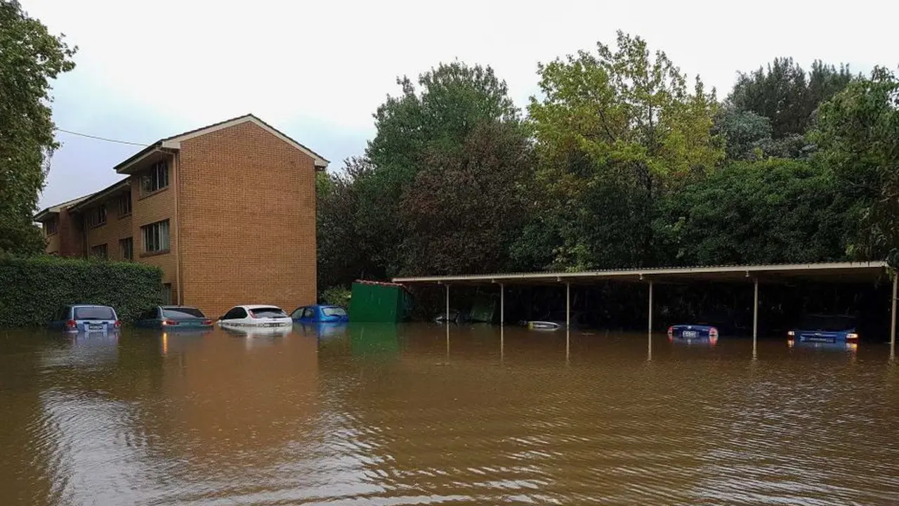 Banjir di Canberra pada 25 Februari 2018 (Gerard Jenkins/ABC Australia)
