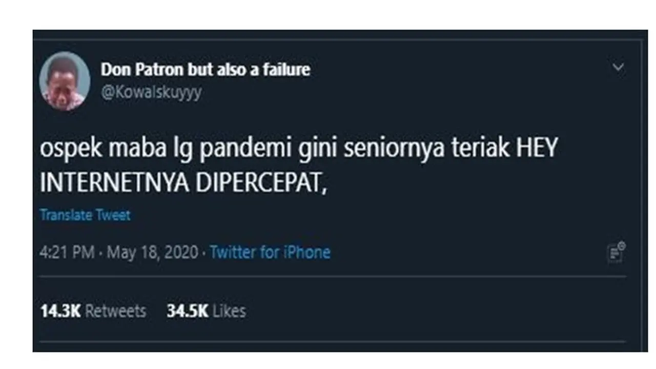Kocak, 7 Cuitan Ospek Online Mahasiswa Ini Bikin Geleng Kepala