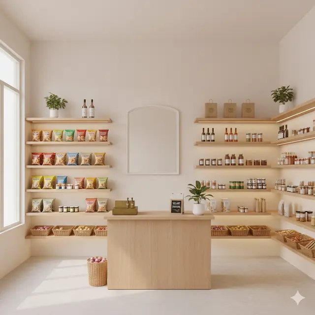 Tata Letak Rak Warung Sembako Kecil