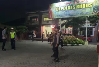 Mapolres Kudus. (Liputan6.com/Arief Pramono)
