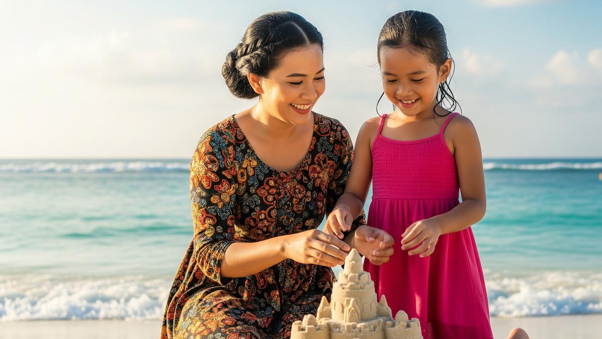 6 Inspirasi Outfit ke Pantai Ibu dan Anak Perempuan yang Stylish dan Nyaman