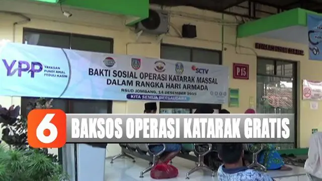 Satu persatu pasien penderita katarak menjalani tahapan sebelum dioperasi.