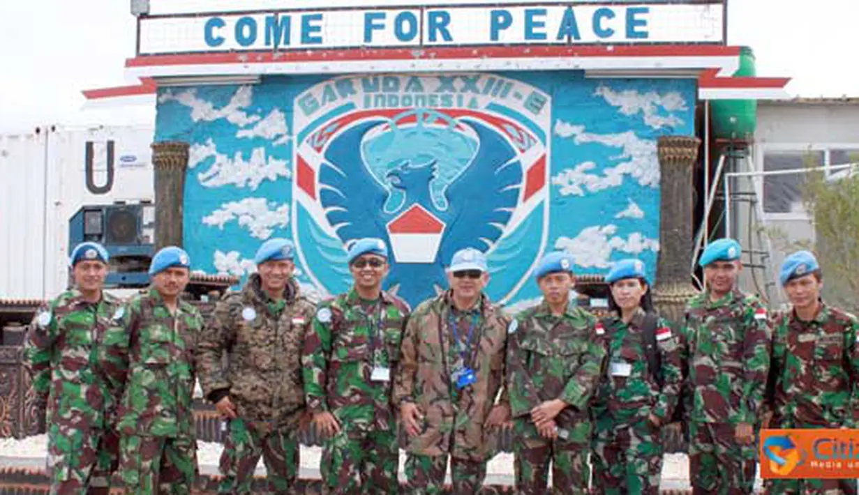 Citizen6, Lebanon: Tim Hygiene Inspection dari Unifil, sedang melakukan pemeriksaan standar kebersihan di Markas Satgas Yonif Mekanis Konga XXIII-E / Unifil (Indobatt), Senin (4/4). (Pengirim: Badarudin)