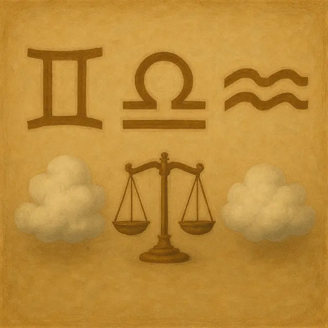 Air Signs: Gemini, Libra, Aquarius