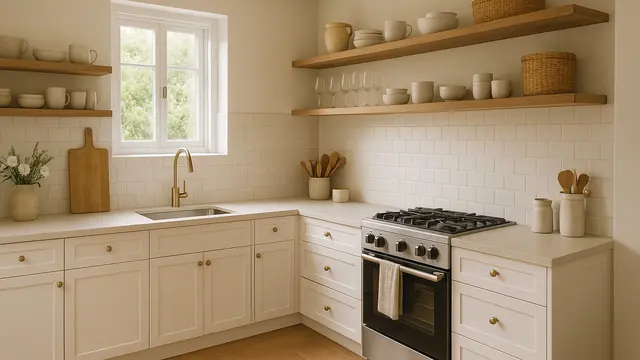 Inspirasi Desain Dapur Lantai Motif Kayu