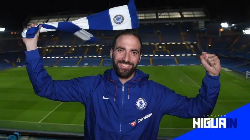 Striker asal Argentina, Gonzalo Higuain resmi bergabung dengan Chelsea