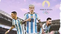 Ilustrasi - Gambaran Starting XI Argentina di Olimpiade 2024 (Bola.com/Adreanus Titus)