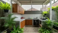 8 Inspirasi Dapur Belakang Semi Terbuka agar Tidak Panas dan Tetap Nyaman Sepanjang Hari