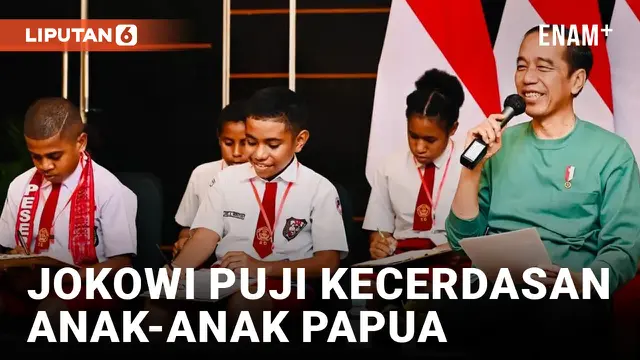 Jokowi Kagum dengan Kecerdasan dan Kecepatan Berhitung Anak-Anak SD Papua
