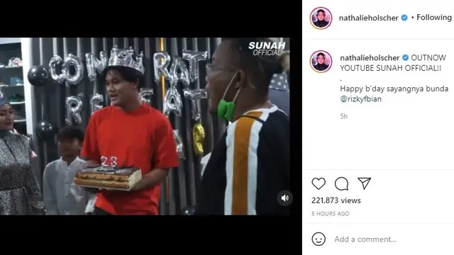 Rizky Febian (Foto: Instagram/@nathalieholscher)