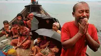 Suku Rohingya menerima bantuan dari negara Indonesia.