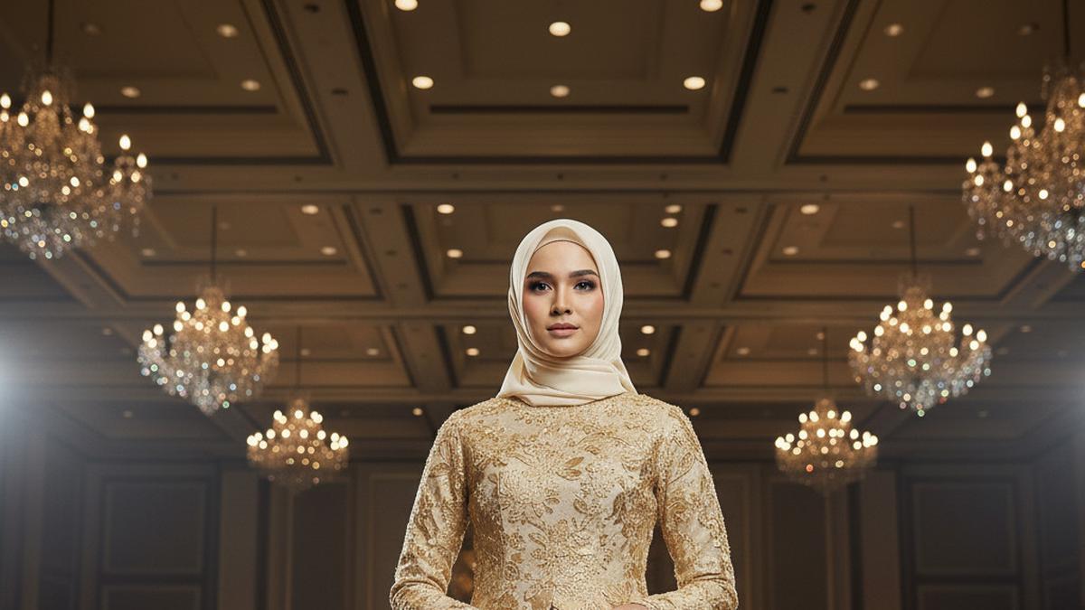 7 Tren Baju Batik Syar’i Kombinasi Brokat, Tampil Anggun dan Elegan di Acara Formal