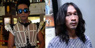 Selama ini, Aming dikenal sering berganti-ganti penampilannya. Entah rambut ataupun pakaiannya yang mirip perempuan. (Panji Diksana/Liputan6 & Nurwahyunan Bintang.com)