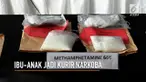 Petugas menangkap ibu dan anak yang menyelundupkan narkoba di dalam pembalut yang dikenakannya.