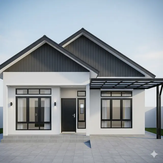Inspirasi Rumah Minimalis Sederhana 7x12.
