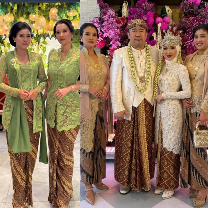 Marcella Zalianty dan Olivia Zalianty Kenakan Kebaya di Siram serta Pernikahan Keponakan