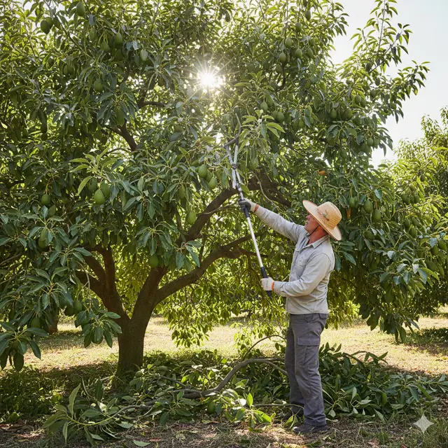 Cara Mencegah Buah Alpukat Busuk di Pohon (Foto: Gemini AI)