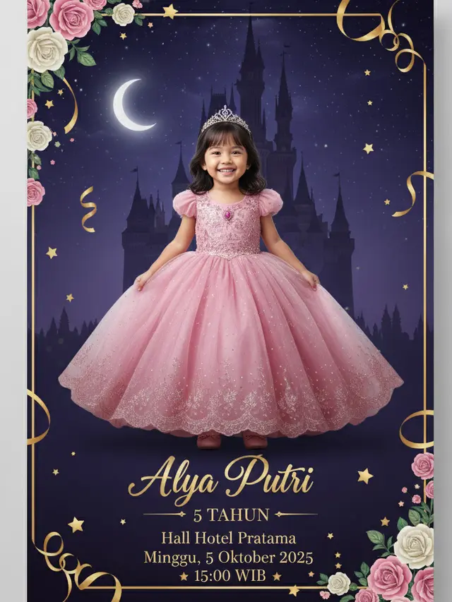 Prompt Gemini AI Viral Edit Foto Anak jadi Poster Ultah / Ilustrasi Gemini AI