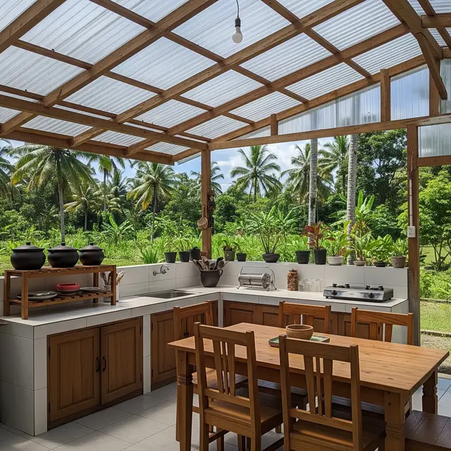 6 Inspirasi Dapur Terbuka Sederhana yang Cocok untuk Rumah Desa, Estetik Tanpa Biaya Mahal