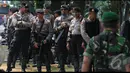 Pihak Kepolisian sudah menyiapkan 22.000 personel untuk menjaga keamanan saat MK menyampaikan putusan gugatan hasil Pilpres 2014, Jakarta, Rabu (20/8/2014) (Liputan6.com/Johan Tallo)