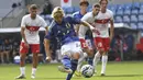 Gelandang Timnas Jepang, Junya Ito mencetak gol keempat timnya ke gawang Timnas Turki melalui eksekusi penalti pada laga persahabatan FIFA Matchday di Luminus Arena, Genk, Belgia, Selasa (12/9/2023) malam WIB. (AP Photo/Frederic Sierakowski)