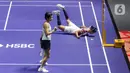 Saat itu Putri Kusuma Wardani dalam posisi ketinggalan 16-21, 15-16. (Liputan6.com/Herman Zakharia)