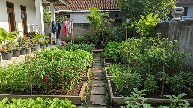 Ilustrasi Kebun Sayur.