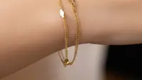 9 Model Gelang Emas Rantai Wanita Tipis Elegan, Pilihan Tampil Minimalis