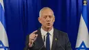 Benny Gantz merupakan rival politik Benjamin Netanyahu yang berhaluan tengah. (AP Photo/Ohad Zwigenberg)