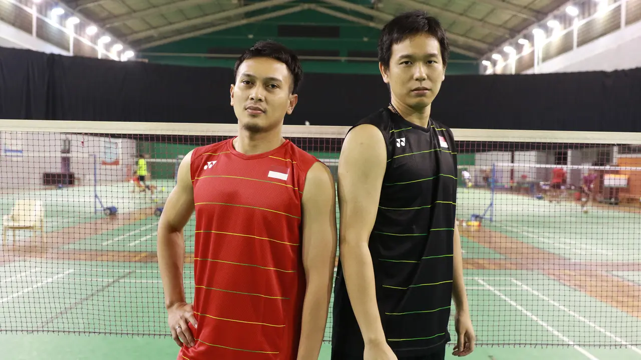 Pasangan ganda putra Hendra Setiawan/Mohammad Ahsan (Humas PBSI)