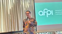 Ketua Bidang Humas Asosiasi Fintech Pendanaan Bersama Indonesia (AFPI), Kuseryansyah dalam konferensi pers AFPI, Rabu (27/8/2025). (Liputan6.com/Tira)