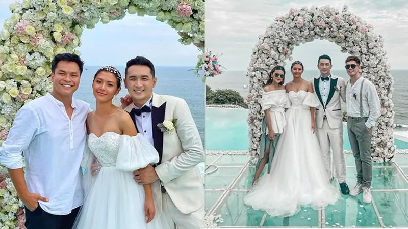 7 Potret Pernikahan Gerald Yohanes dan Mezty Mez, Elegan dan Romantis