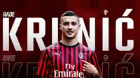 AC Milan mengumumkan mereka telah membeli gelandang Rade Krunic dari Empoli. (Foto: Twitter AC Milan)