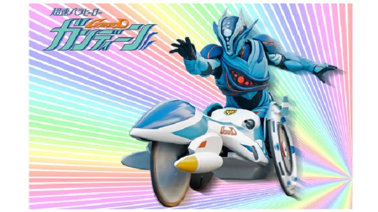 Gambar pahlawan super berkursi roda Gandeen (Tangkapan Layar NHK)