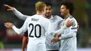 Pelatih Jerman, Joachim Low lebih memilih Julian Brandt ketimbang Leroy Sane saat menentukan skuat Der Panzer untuk Piala Dunia 2018 di Rusia. (AFP/Christof Stache)