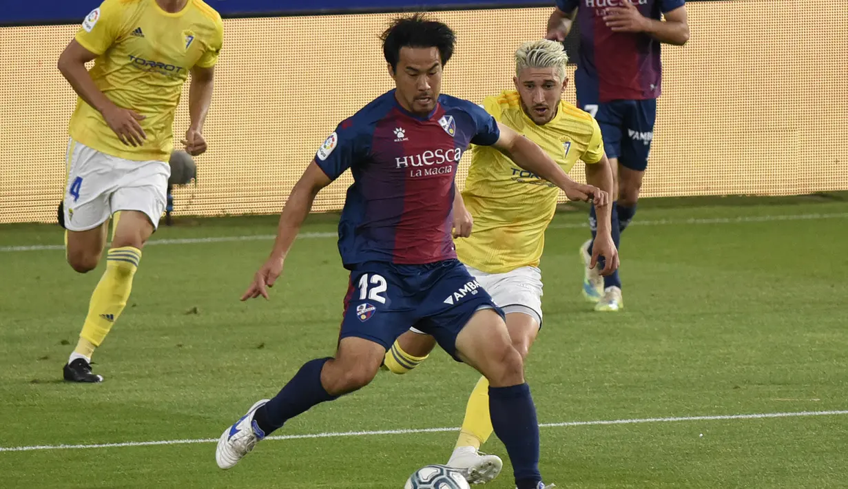 3. Shinji Okazaki (SD Huesca): Shinji Okazaki membantu SD Huesca mengamankan promosi ke LaLiga Santander di musim depan. (Foto/La Liga)