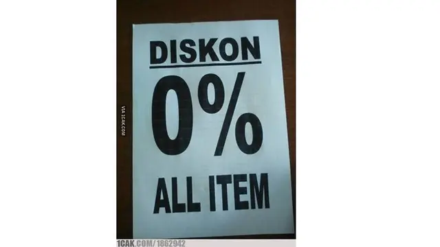 6 Tulisan di Supermarket Ini Nyelenehnya Bikin Kamu Mikir Keras