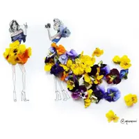 Nggak nyangka, ternyata daun dan sayuran bisa dibuat jadi ilustrasi gaun. (Via: boredpanda.com)