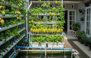 Ide Kebun Buah Mini Belakang Rumah Model Urban Farming Modern. (Foto: AI)